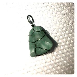 Wire Wrapped Necklace - Aventurine